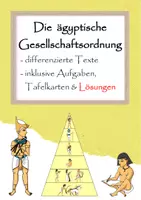 Vorschau - Arbeitsblätter - Die ägyptische Gesellschaftsordnung - Deckblatt
