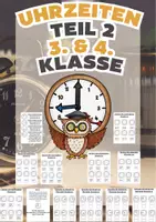Vorschau - Arbeitsblätter - Materialpaket Uhrzeiten lesen, verbinden, schreiben - Seite 1