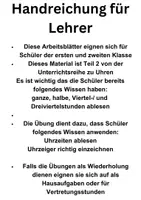 Vorschau - Arbeitsblätter - Materialpaket Uhrzeiten lesen, verbinden, schreiben - Seite 2