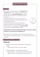 Vorschau - Merkblätter - Textinterpretation - Seite 1