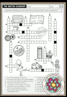 Vorschau - Arbeitsblätter - THE UNITED KINGDOM - Crossword (Worksheet) - Deckblatt