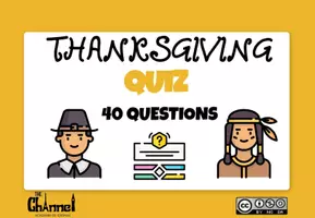 Vista previa - Juegos / Gamificación - THANKSGIVING – QUIZ GAME (40 Questions) - página 1