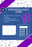 Aperçu - Feuilles d'exercices - Arithmétique jusqu'à 10 000 | mathématiques | 26 colonnes - Page de couverture