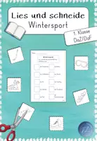 Vorschau - Arbeitsblätter - FREEBIE: Lies und schneide - Wintersport (1.Klasse/DaZ/DaF) - Deckblatt