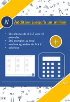 Aperçu - Feuilles d'exercices - Addition jusqu'à un million | mathématiques | 26 colonnes - Page de couverture