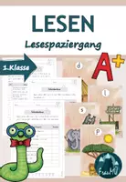 Vorschau - Spiele - Lesespaziergang Klasse 1 – Dreifach differenziert (passend zu Flex und Flora, Buchstabenheft 3) - Deckblatt