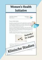 Vorschau - Arbeitsblätter - Klinische Studien Frauengesundheitsinitiative - Deckblatt