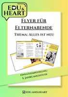 Vorschau - Anderer Materialtyp - Flyer zum Elternabend 5. Klasse: Thema Alles ist neu - Deckblatt
