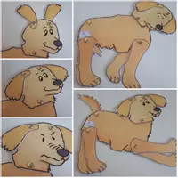 Vorschau - Mal- und Bastelvorlagen - Bastelvorlage: Der Körpersprachehund - Seite 1
