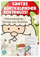 Aperçu - Apprentissages en autonomie - Allemand calendrier de l’Avent La Barbe du Père Noël Weihnachtskalender Deutsch - Page de couverture