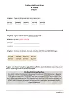 Vorschau - Test - Lernziel Kontrolle Thema Zahlen ordnen - Seite 1