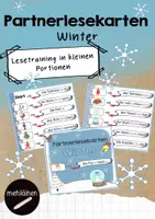 Vorschau - Spiele - Partnerlesekarten Winter - Deckblatt