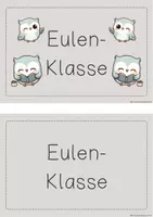 Vorschau - Poster - Klassenschild für deine Eulen-Klasse - Seite 2