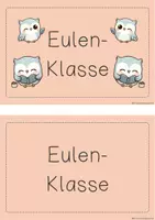 Vorschau - Poster - Klassenschild für deine Eulen-Klasse - Seite 3