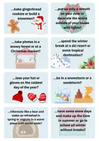Aperçu - Cartes / Images - 16 Cartes de Conversation "Préféreriez-vous... ?" sur le Thème de l'Hiver - Page 3