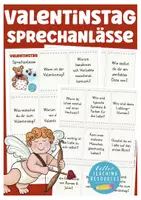 Vorschau - Spiele - Valentinstag Sprechanlässe Konversationskarten - Deckblatt