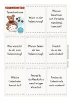 Vorschau - Spiele - Valentinstag Sprechanlässe Konversationskarten - Seite 1
