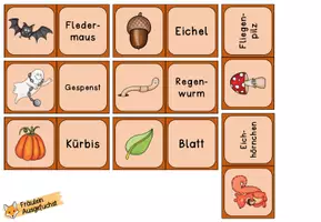 Vorschau - Spiele - Finde die Paare "Herbst und Halloween" - Seite 1