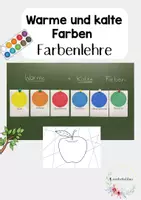 Vorschau - Präsentationen/Tafelbilder - Farbenlehre Kunst - Kalte und warme Farben - Deckblatt