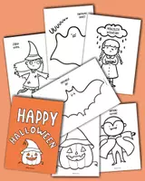 anteprima - Flashcard - Happy Halloween, impara l'inglese e colora i disegni! - Pagina di copertina