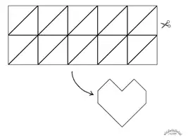 Vorschau - Spiele - Muster legen „Herz / Baum“ (und andere Formen; koloriert & zum Selbstausmalen; mit Lösungen) - geometrisches Vorstellungsvermögen schulen (Weihnachten / Weihnachtsbaum) - Seite 3