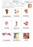 Aperçu - Feuilles d'exercices - Mot à associer dans différentes graphies - Page 2