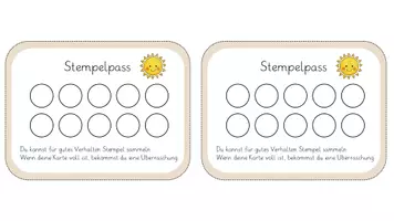 Vorschau - Bildkarten - Stempelpass - Seite 1