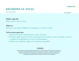 Vista previa - Tarjetas / Manipulativos - Vocales playdoh - página 2