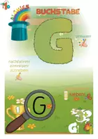 Vorschau - Unterrichtsreihen - Buchstabe G lernen – Arbeitsheft ab 3 - Seite 1