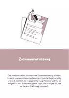 Vorschau - Merkblätter - Zusammenfassung - Deckblatt