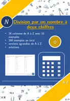 Aperçu - Feuilles d'exercices - Division par un nombre à deux chiffres | mathématiques | 26 colonnes - Page de couverture