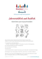 Vorschau - Anderer Materialtyp - Kärtchen als Reflexion zum Jahreswechsel - Deckblatt