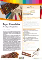 anteprima - Audio - Auguri di buon Natale (We wish you a Merry Christmas) - Raccolta di materiali - Accompagnamento di canzoni con strumenti Orff, Soundbellows e Boomwhackers - Pagina di copertina