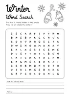 Vorschau - Arbeitsblätter - Suchsel Englisch Suchsel Winter - wordsearch - word search puzzle 1 - Englisch Vertretung - Seite 2