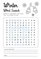 Vorschau - Arbeitsblätter - Suchsel Englisch Suchsel Winter - wordsearch - word search puzzle 1 - Englisch Vertretung - Seite 3