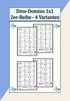 Vorschau - Spiele - Domino kleines Einmaleins 2er-Reihe Dinos - Deckblatt
