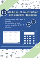 Aperçu - Feuilles d'exercices - Addition et soustraction des nombres décimaux | mathématiques | 26 colonnes - Page de couverture