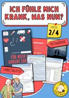 Vorschau - Arbeitsblätter - Ich fühle mich krank, was nun? (Krankheiten und Tipps zur Linderung von Symptomen nennen, Vorteile und Risiken von Arzneimitteln, Alternativen („Hausmittel“) verschiedener Arzneimittel zuordnen) - Deckblatt