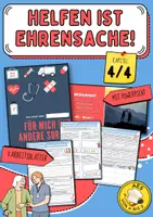 Vorschau - Arbeitsblätter - Helfen ist Ehrensache – Berufsbilder und Ehrenämter! (Was ist ein Ehrenamt? Welches Ehrenamt passt zu mir? Vorteile von Ehrenämtern für den Einzelnen und die Gesellschaft) - Deckblatt