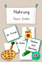 Vorschau - Spiele - Paare finden - Essen/Nahrung- differenziert - Deckblatt