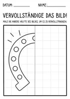 Vorschau - Arbeitsblätter - Neujahr & Silvester Symmetrie im Winter - Kunst für Vertretungsstunden - Seite 3