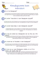 Vorschau - Arbeitsblätter - Klimadiagramme lesen Arbeitsblatt 9. & 10.Klasse Klimazonen und Wetterdaten Arbeitsblatt mit Lösungen - Seite 2