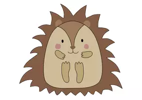 Vorschau - Mal- und Bastelvorlagen - SVG-Datei Igel für den vielfältigen Einsatz im Unterricht - Deckblatt