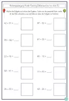 Vorschau - Arbeitsblätter - Rechenspaziergang Hunde Fasching ZR 100 Addition Subtraktion Mathe 2.Klasse - Seite 1