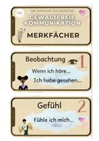 Vorschau - Mal- und Bastelvorlagen - Merkfächer Sprache des Herzens Gewaltfreie Kommunikation #Silvesterknaller23 - Seite 1