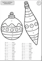 Vorschau - Arbeitsblätter - Rechen-Mal-Blätter Weihnachten Teil 1 - Seite 2