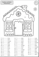 Vorschau - Arbeitsblätter - Rechen-Mal-Blätter Weihnachten Teil 1 - Seite 3