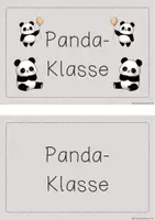 Vorschau - Poster - Klassenschild für deine Panda-Klasse - Seite 2