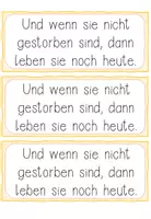 Vorschau - Anderer Materialtyp - Satzstarter - Märchen - Seite 1