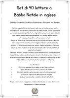 anteprima - Altro tipo di materiale - Set di 40 lettere a Babbo Natale in inglese - Pagina 1
